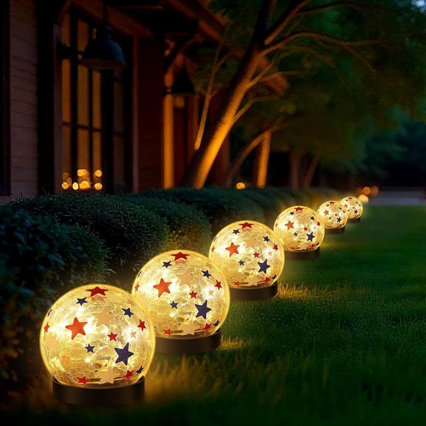Solar Crack Ball Lamp Courtyard Landscape Lamp
